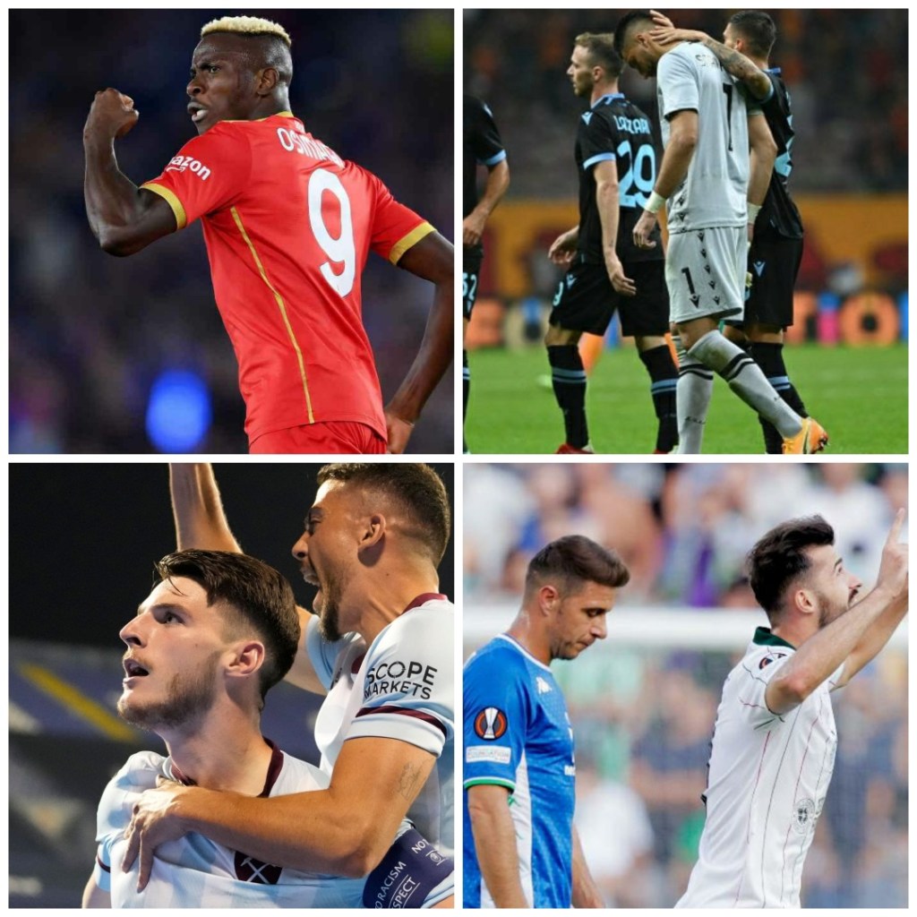 EUROPA LEAGUE: IL NAPOLI RIMONTA IL LEICESTER, DELUDE LA LAZIO. IL RIASSUNTO DELLA PRIMA&nbsp;GIORNATA.