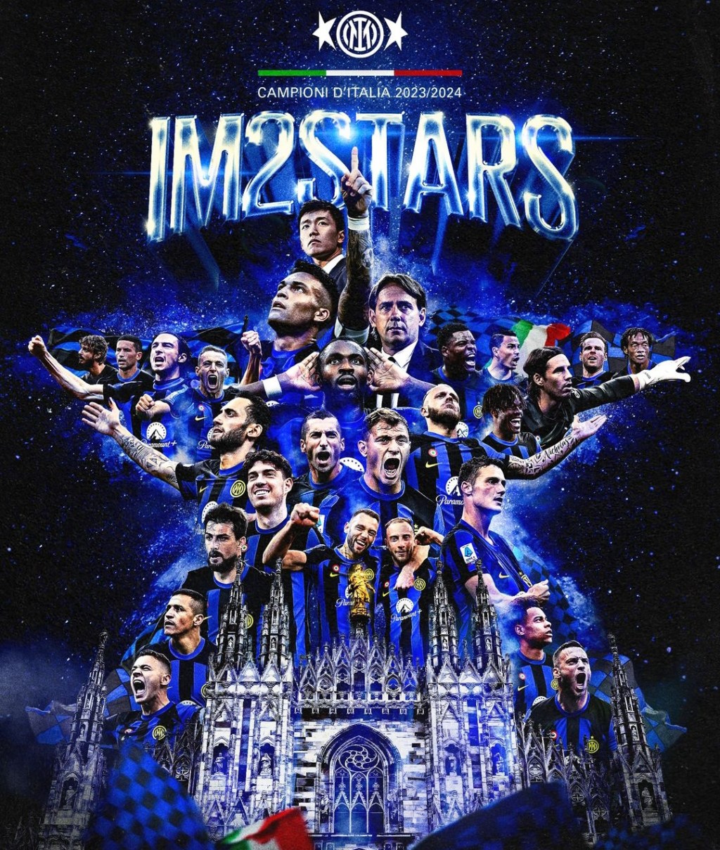 Brilla sul cielo di Milano la seconda stella nerazzurra